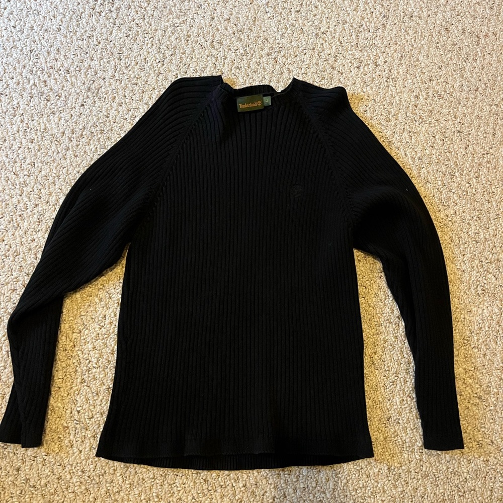 Men’s timberland sweater black slightly worn smoke and pet free home